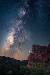 Milky Way next to Cliff