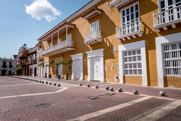 Paisajes de la Ciudad Amurallada de Colombia, Cartagena, Calles y turismo de la costa Caribe Colombiana