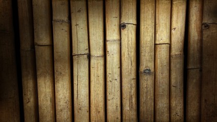 bamboo fence with light effect, sticks bunch, HD wallpaper
