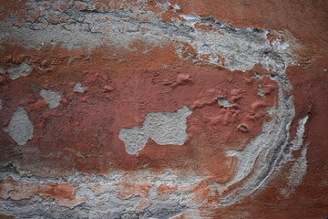 Old wall with peeling paint
