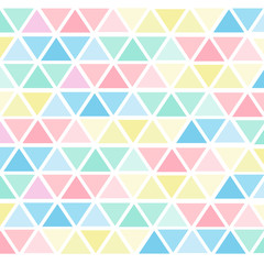 Fototapeta na wymiar Background pattern of triangle in pastel color
