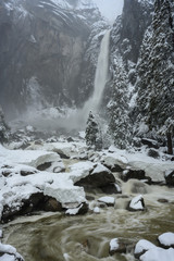 Swirling Water Below Lower Yosemite Falls