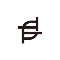 letter s simple geometric negative space symbol logo vector