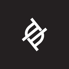 letter s simple geometric negative space symbol logo vector