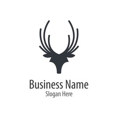 Deer head icon illustraation