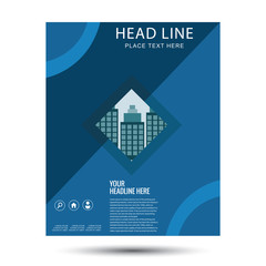 Modern brochure template flyer design vector template