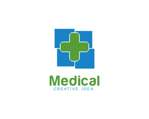 Obraz premium Medical Care Logo Design Vector