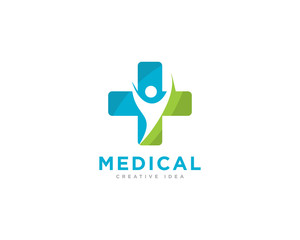 Medical Care Logo Design Vector