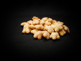 SEREAL SHAPED STARS ISOLATED ON WHITE BACKGROUND