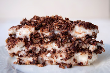 Steamed rice flour with red bean for Korean rice cake