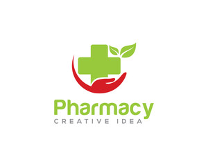 Pharmacy Medical Logo Design Vector