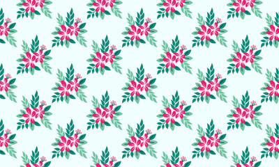 Beautiful floral for valentine, with modern of leaf and floral pattern background.