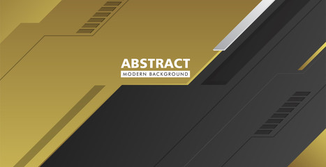 Black And Gold Abstract Modern Background Presentation