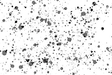 Abstract black watercolor on white background