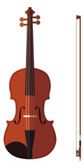 バイオリン　イラスト © mofuko
