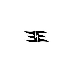 EE icon logo design concept