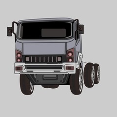 vector illustration car truck isuzu fvm210