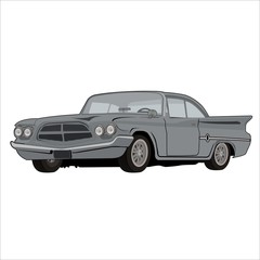 Obraz premium vector illustration car classic retro vintage