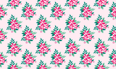valentine unique wallpaper, with romantic pink floral pattern background design.