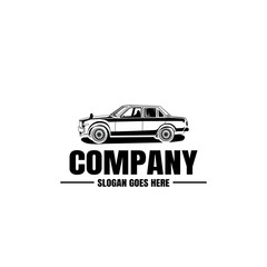 Vehicle logo template. Car icon for business design. Rent, repair, shop garage concept.