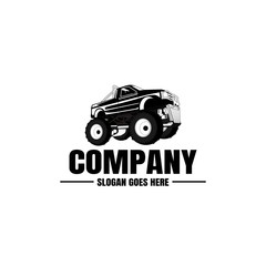 Vehicle logo template. Car icon for business design. Rent, repair, shop garage concept.