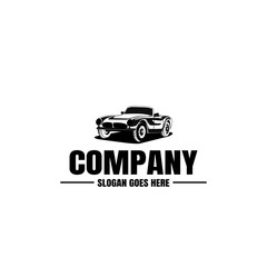 Vehicle logo template. Car icon for business design. Rent, repair, shop garage concept.