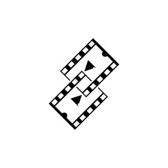 Fototapeta premium abstrack filmstrip Logo Template vector illustration design