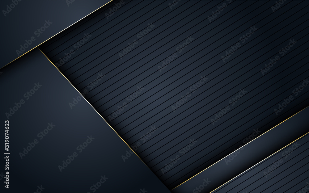 Poster futuristic abstract modern dark background with overlap layer