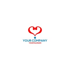 Love Question Logo Design Vector