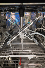 in a central sterilization department, the instruments used for an endoscopic operation are placed...
