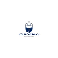 UJ Job Logo Design Vector