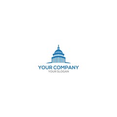Idaho State Capitol Logo Design Vector