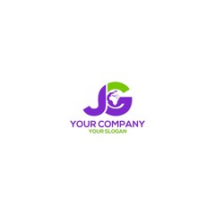 JG Global Logo Design Vector