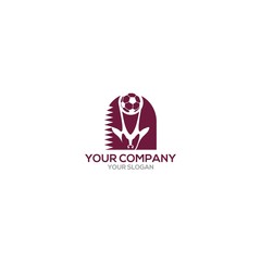 Oryx Qatar Football Club Logo Design Vector