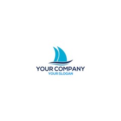 Ocean Yacht Logo Design Vector