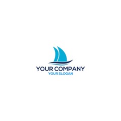 Ocean Yacht Logo Design Vector
