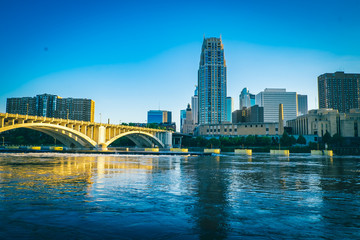 Obraz premium Water town of United States, Minneapolis