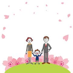 男児　入学　卒業　子供　親子