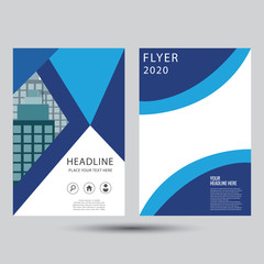 Modern brochure template flyer design vector template