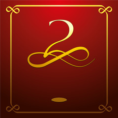 Classy Cursive Number 02