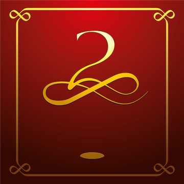 Classy Cursive Number 02