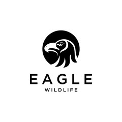 Illustration Creative Modern Eagle bird animal silhouette Logo Vector icon template