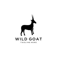 Creative illustration goat animal logo icon design vector