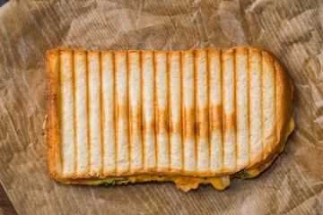 ホットサンドイッチ　Italian popular hot sandwich (panini)