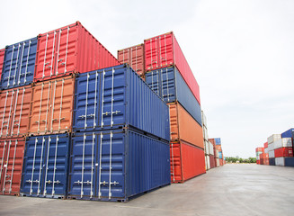 Transportation cargo container in heavy industry tranfer good