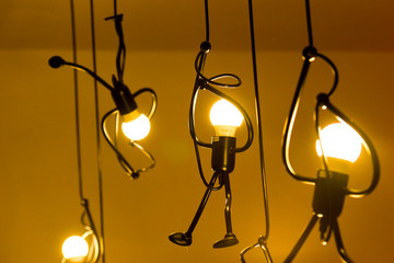 eclairage lumiere led bonhomme