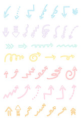 手書き矢印素材セット