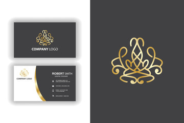 luxury logo with business card