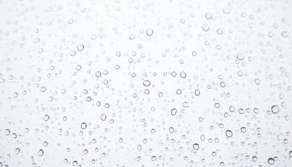  Water drops on glass. Rain drops. Background