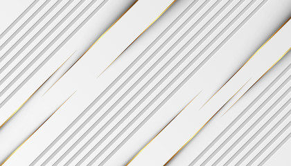 luxury golden light lines with white gray background